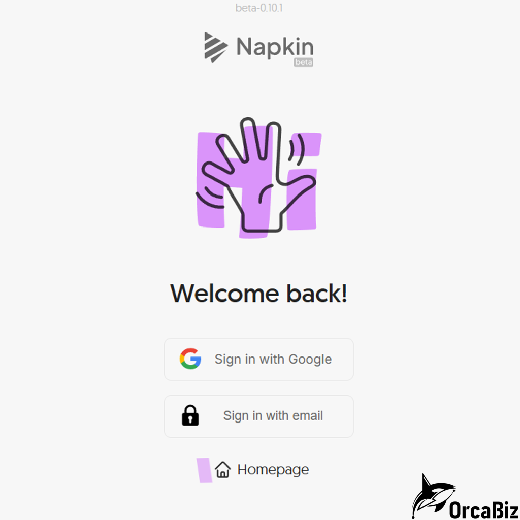 Napkin AI－login