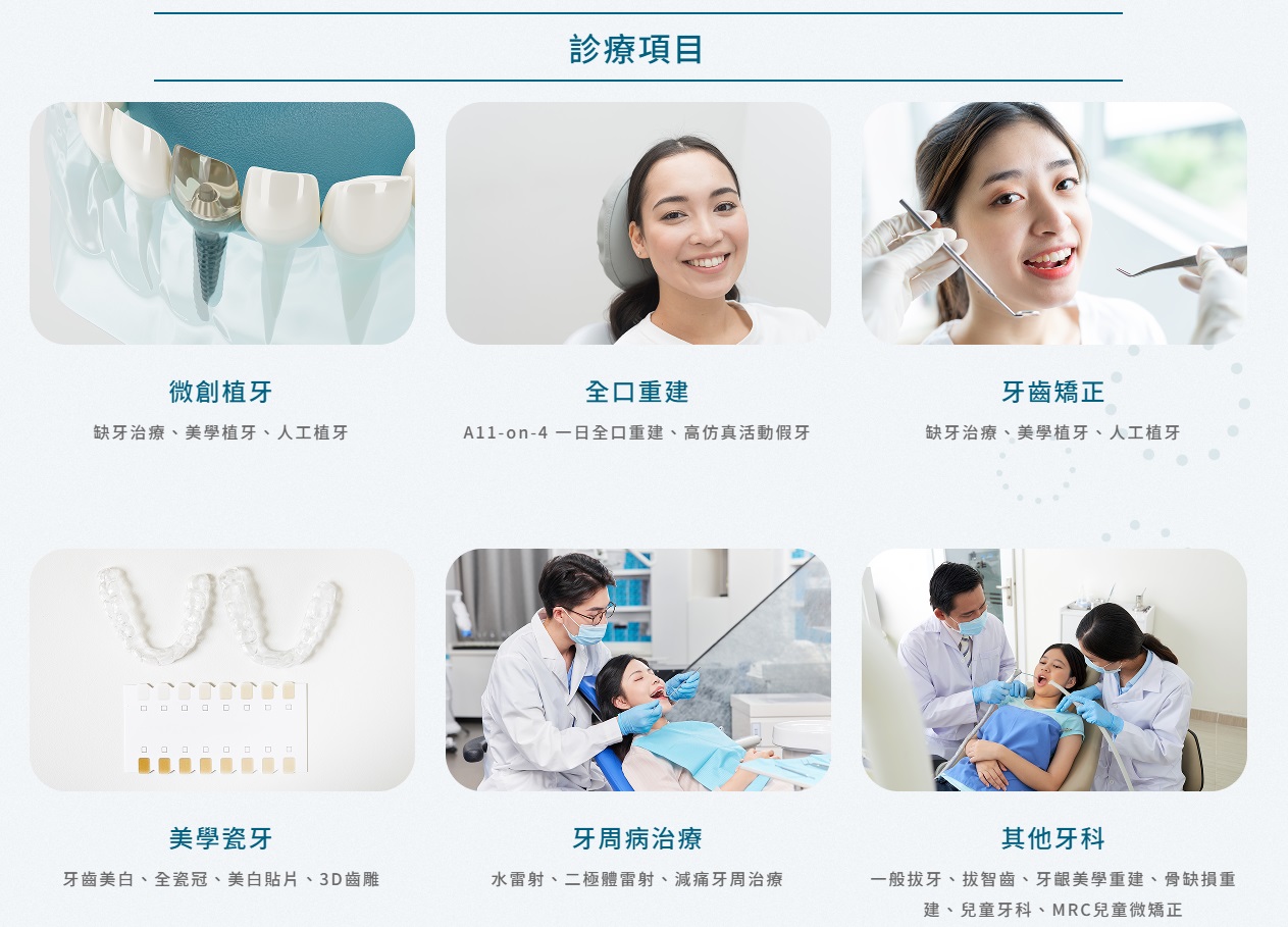 清晰診療項目分類，提升關鍵字覆蓋與搜尋排名