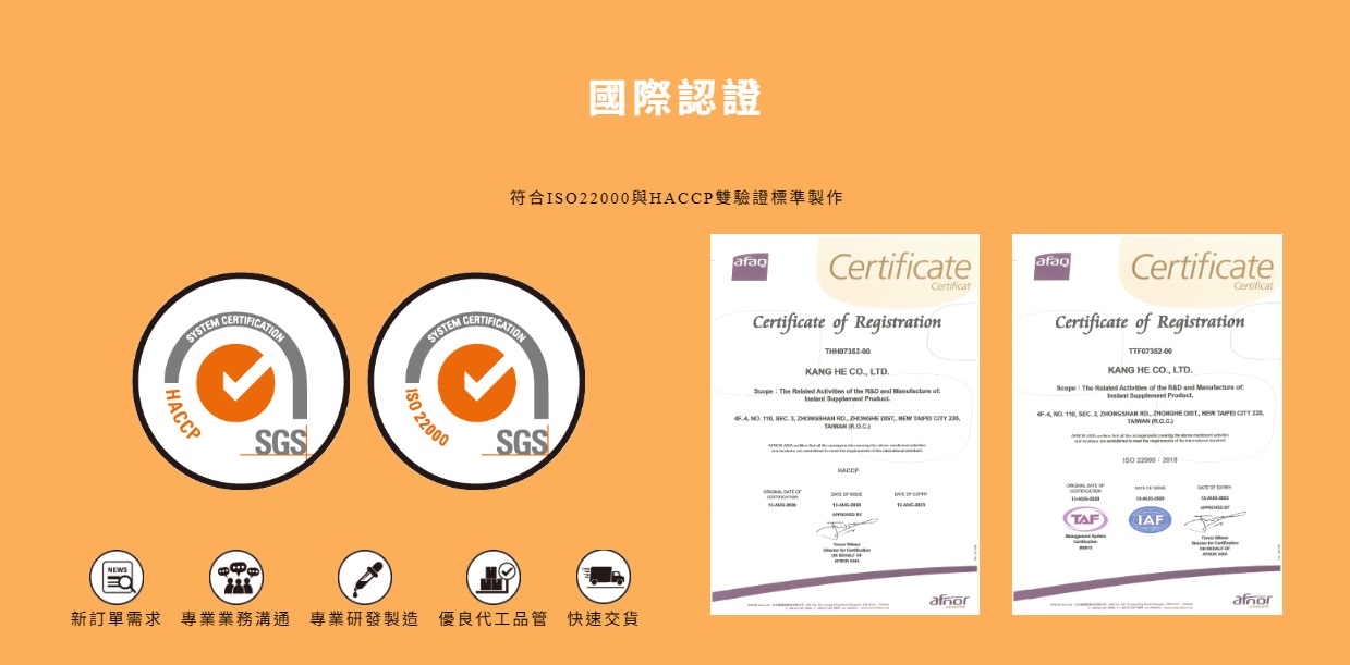 國際認證揭示品質保障，提升品牌信任